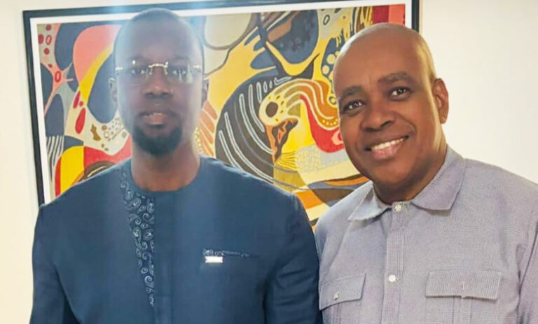 Ousmane-SONKO Premier Ministre du-Senegal Me Said LARIFOU Président du-RIDJA PACTEF